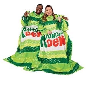 Snuggie Retro Mountain Dew Wearable Blanket-NIB